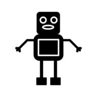 icône de vecteur de robot unique