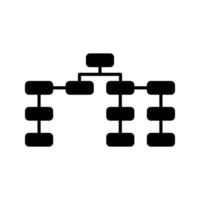 icône de vecteur de structure seo unique