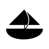 icône de vecteur de petit yacht