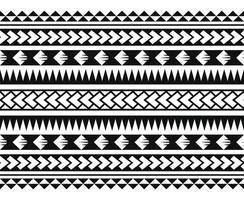 modèle hawaï sans couture tribal maori polynésien. arrière-plan pour tissu, papier peint, modèle de carte, papier d'emballage, décoration, tapis, textile, couverture. motif de style de tatouage ethnique vecteur