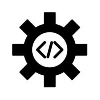 icône de vecteur d'optimisation de code unique