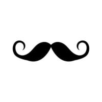 icône de vecteur de moustache