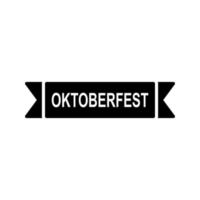 icône de vecteur de bannière oktoberfest