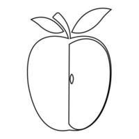 vecteur de logo pomme saine