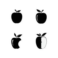 vecteur de logo pomme saine