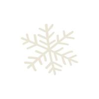joli flocon de neige dessiné à la main. illustration vectorielle dans un style plat vecteur