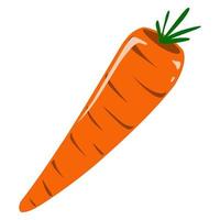la conception de carotte de dessin animé convient aux logos, icônes, autocollants, etc. vecteur