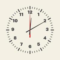 horloge de maison horloge murale horloge pour regarder l'heure fuseau horaire indiquant l'heure vecteur