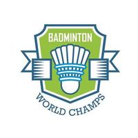 création de logo de badminton logo de sport vecteur