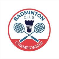 création de logo de badminton logo de sport vecteur