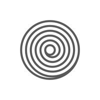 icône simple en forme de spirale parfaite vecteur