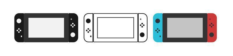 nintendo switch console illustration vectorielle interrupteur de vecteur