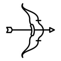 icône de ligne de flèche d'arc vecteur