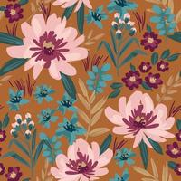 motif floral sans soudure. conception de vecteur pour le papier, la couverture, le tissu, la décoration intérieure et toute autre utilisation