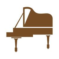 création d'icône logo piano vecteur