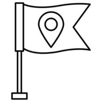 icône de drapeau qui peut facilement être modifiée ou modifiée vecteur