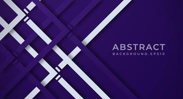 abstrait 3d violet foncé avec des lignes violettes et blanches style papier découpé texturé. utilisable pour la mise en page Web décorative, l'affiche, la bannière, la brochure d'entreprise et la conception de modèles de séminaire vecteur