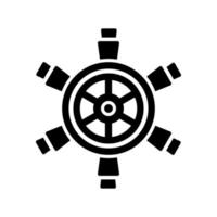 icône de vecteur de roue de bateau