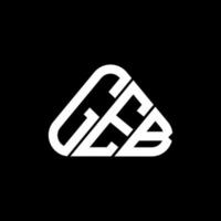 création de logo de lettre geb avec graphique vectoriel, logo geb simple et moderne. vecteur