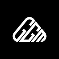 création de logo de lettre ggm avec graphique vectoriel, logo ggm simple et moderne. vecteur