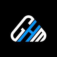 conception créative du logo ghm letter avec graphique vectoriel, logo ghm simple et moderne. vecteur