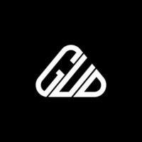 création de logo de lettre gud avec graphique vectoriel, logo gud simple et moderne. vecteur