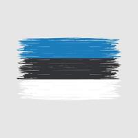 brosse drapeau estonie vecteur