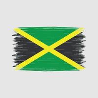 brosse drapeau jamaïque vecteur