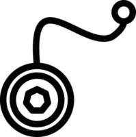 icône de la ligne yoyo vecteur