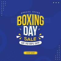 boxing day vente bannière remise offre spéciale prix remise promotion vecteur