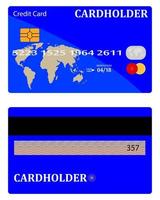 carte de crédit sur des comptes bancaires et retirer de l'argent vecteur