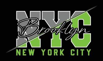 conception de t-shirt de typographie new york city, nyc. t-shirt de typographie de motivation new york city enfants créatifs et illustration vectorielle de thème nyc. vecteur