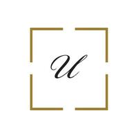 modèle de conception de logo vectoriel d'unité abstraite d'entreprise lettre u