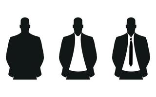 conception de silhouette d'homme d'affaires vecteur