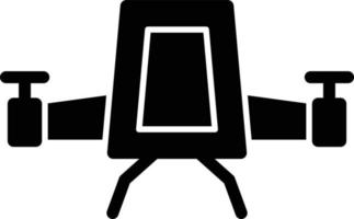 icône de glyphe de taxi aérien vecteur