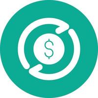 conception d'icône de vecteur d'échange d'argent