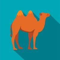 icône de chameau, style plat vecteur