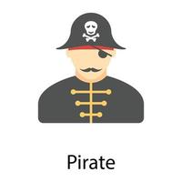 concepts de pirates à la mode vecteur