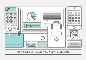 Design Illustration Vecteur linéaire plat gratuit