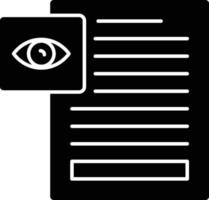 icône de glyphe de révision vecteur