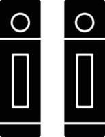 icône de glyphe de reliure vecteur