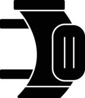 icône de glyphe de genouillère vecteur