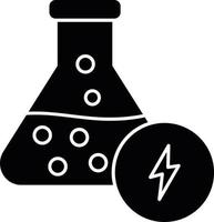 icône de glyphe d'énergie chimique vecteur