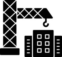 icône de glyphe de construction vecteur