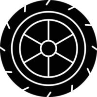 icône de glyphe de pneus vecteur