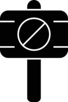 icône de glyphe de manifestation vecteur