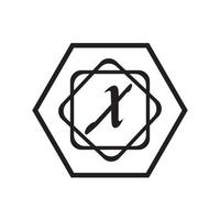modèle de conception de logo vectoriel d'unité abstraite d'entreprise lettre x