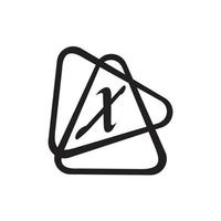 modèle de conception de logo vectoriel d'unité abstraite d'entreprise lettre x