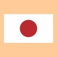 vecteur de drapeau de pays japon