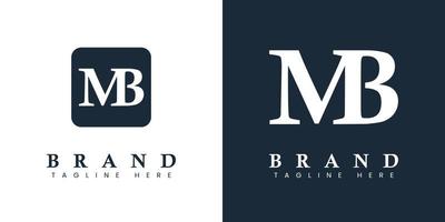 logo lettre mb moderne, adapté à toute entreprise ou identité avec les initiales mb ou bm. vecteur